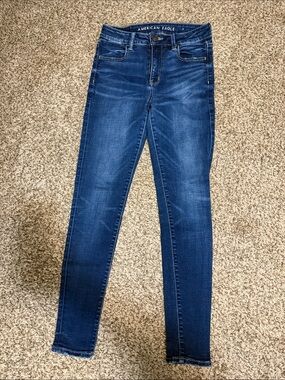 American Eagle Outfitters Women's Indigo High-Rise Skinny Jeans